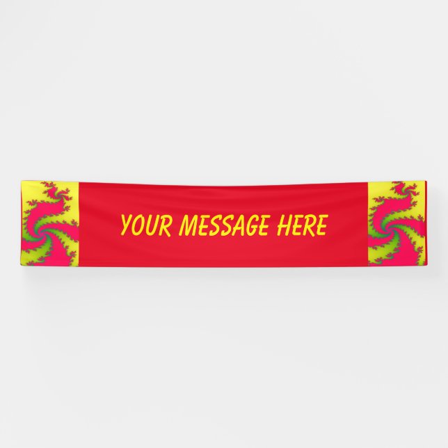 Bannière chinoise du nouvel an dragon sur mesure (Horizontal)