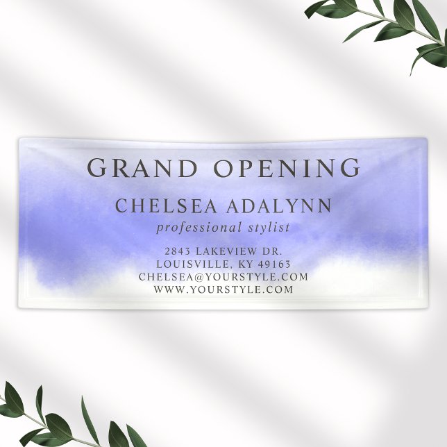 Bannière commerciale minimaliste Ombre violet (Créateur téléchargé)