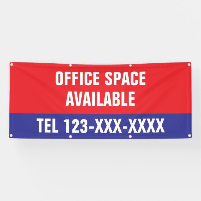 Bannière commerciale personnalisée d'espace de bur (Horizontal)