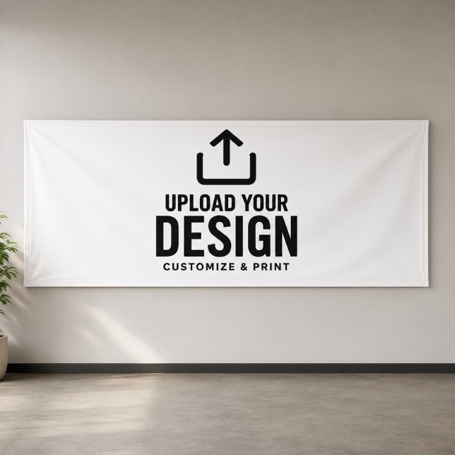 Bannière commerciale vierge personnalisable 6x2.5' (Créateur téléchargé)