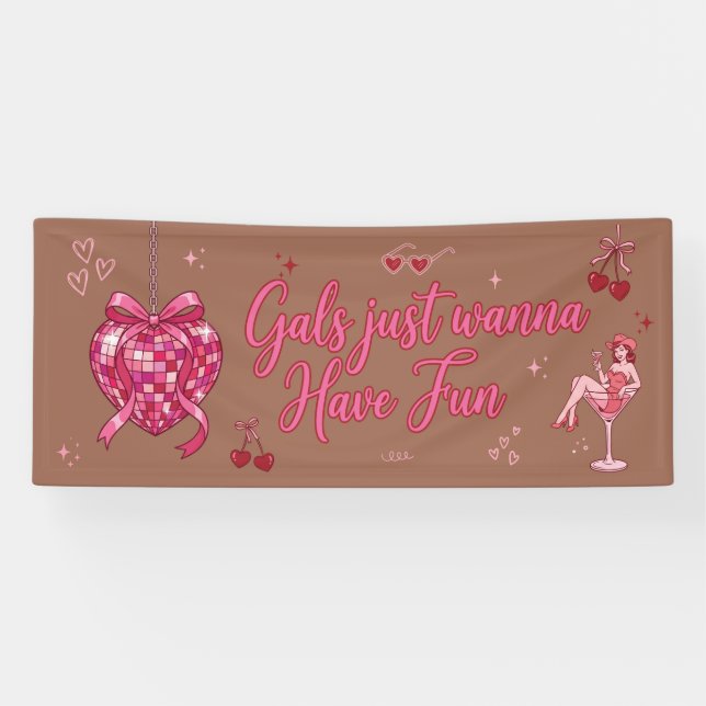 Bannière Coquette Y2K pour Filles qui Veulent S'am (Horizontal)