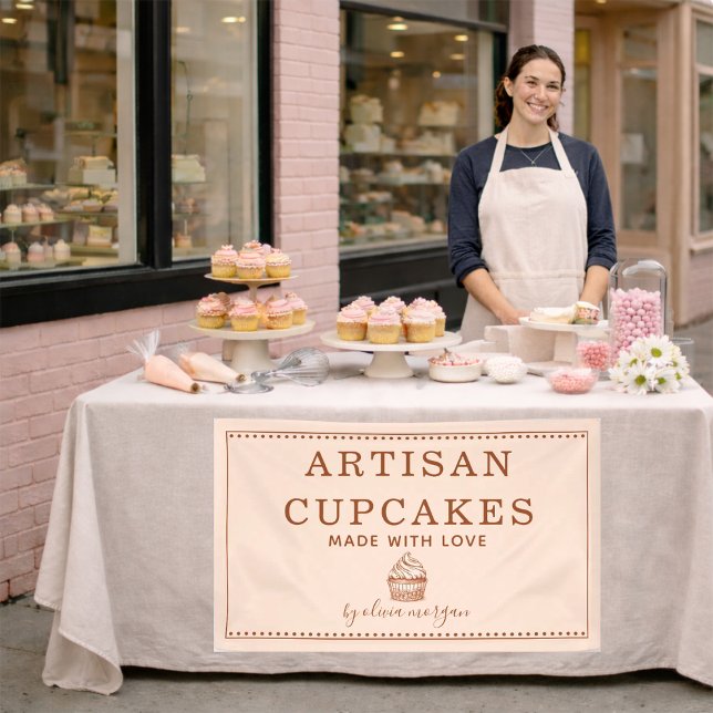 Bannière d'affaires de boulangerie de Cupcake pour (Créateur téléchargé)