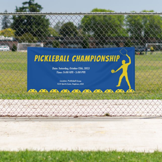 Bannière d'affichage des événements Pickleball Pas (En situation)