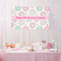 Bannière d'anniversaire couleur beige Motif beige