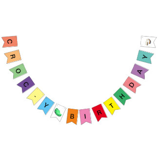 Bannière d'anniversaire Croc-y