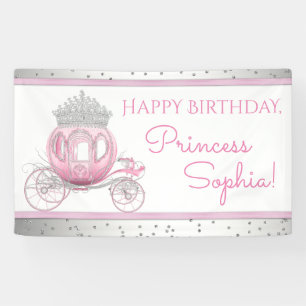 Bannière d'anniversaire de Cinderella