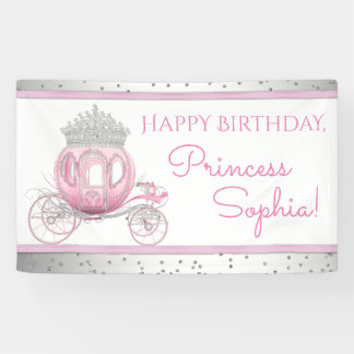 Bannière d'anniversaire de Cinderella