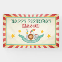 Bannière d'anniversaire de cirque Carnaval Fête vi