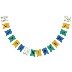 Bannière d'anniversaire de construction agréable