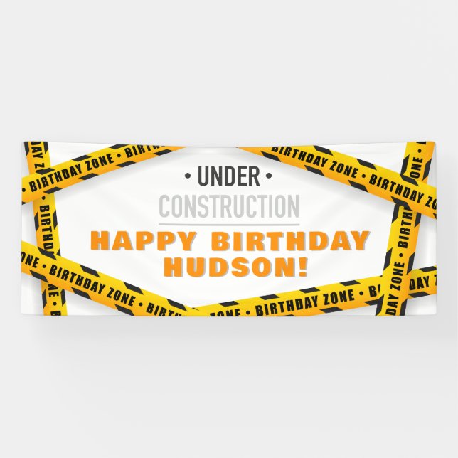 Bannière d'anniversaire de construction – Décharge (Horizontal)