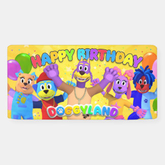 Bannière d'anniversaire de Doggyland