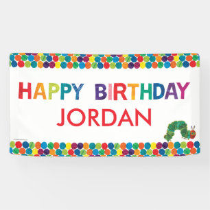 Bannière d'anniversaire de la Caterpillar, très af