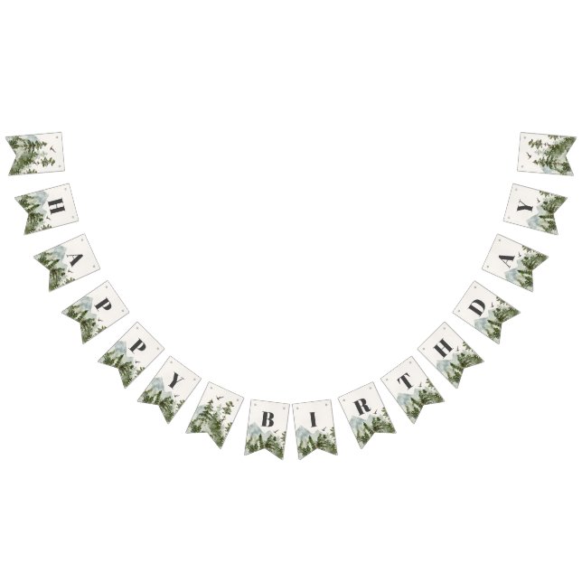 bannière d'anniversaire de la forêt du parc nation (Tout)