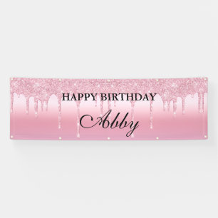 Bannière d'anniversaire de la Parties scintillant