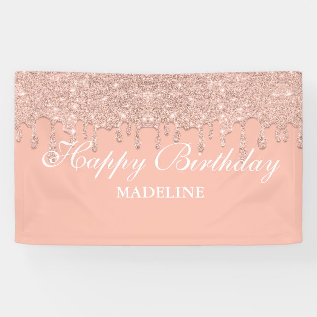 Bannière d'anniversaire de la Parties scintillant  (Horizontal)