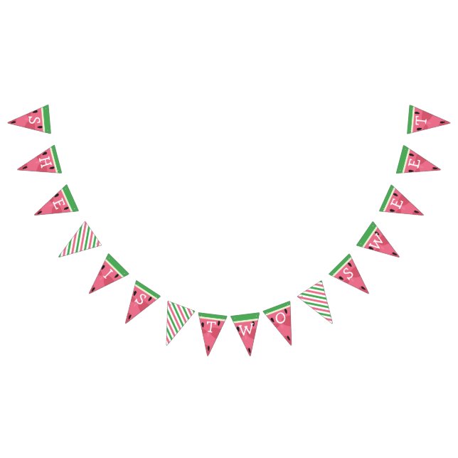 Bannière d'anniversaire de la pastèque (Tout)