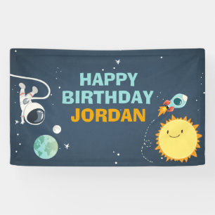 Bannière d'anniversaire de l'espace extra-atmosphé