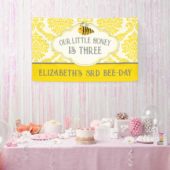 Bannière d'anniversaire de notre petite abeille à  (Fête)