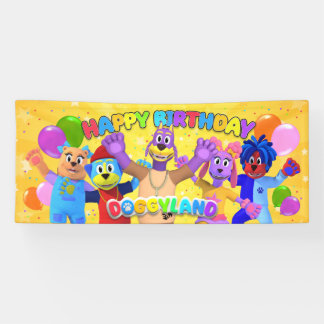 Bannière d'anniversaire des Doggyland (grande)