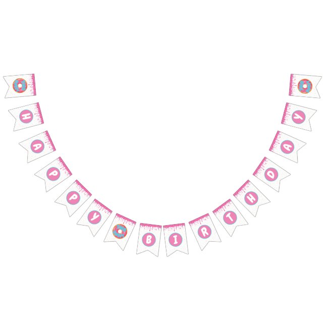 Bannière d'anniversaire deux douces (Tout)