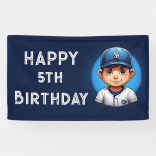 bannière d'anniversaire du baseball