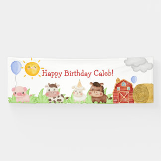 Bannière d'anniversaire heureuse