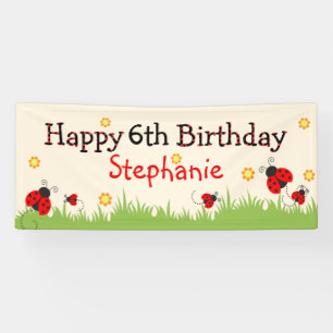 Bannière d'anniversaire heureuse du thème de cocci