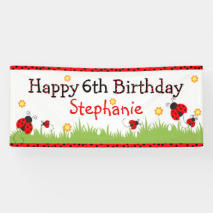 Bannière d'anniversaire heureuse du thème de cocci