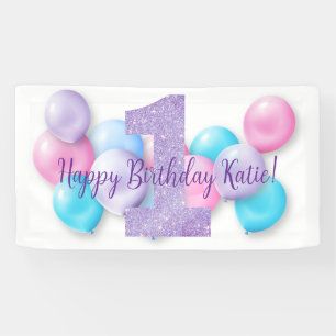 Bannière d'anniversaire joyeuse - Personnalisée