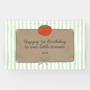 Bannière d'anniversaire Little Tomato Faux Kraft
