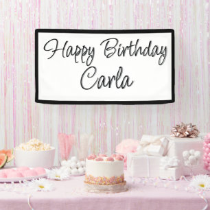 Bannière d'anniversaire - Nom personnalisé