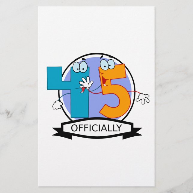 Bannière d'anniversaire officielle 45 (Devant)