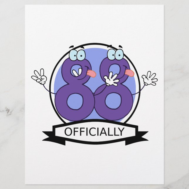 Bannière d'anniversaire officielle 88 (Devant)