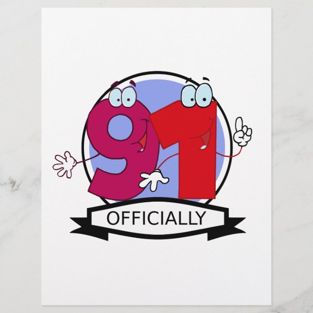 Bannière d'anniversaire officielle 91 (Devant)