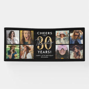 Bannière d'anniversaire photo Or 30 Ans à Félicite