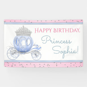 Bannière d'anniversaire pour filles princesses