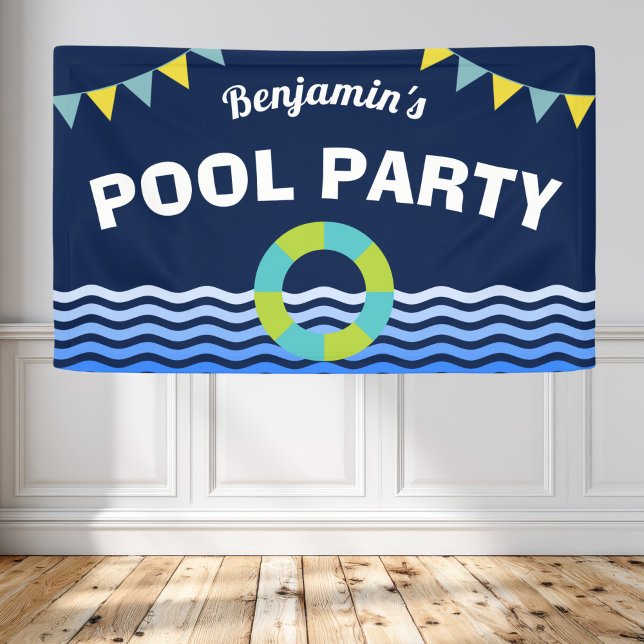 Bannière d'anniversaire pour une fête au bord de l (Créateur téléchargé)