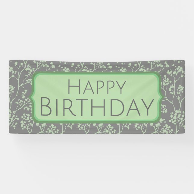 Bannière d'anniversaire sophistiquée (Horizontal)