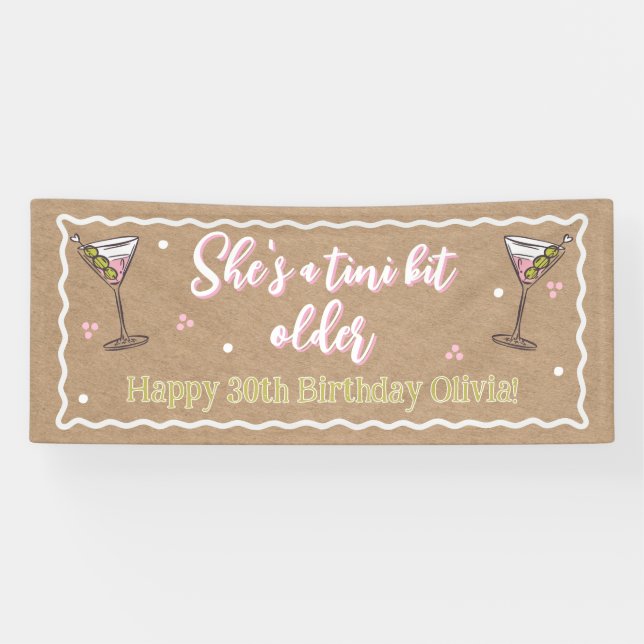 Bannière d'anniversaire un peu plus âgée (Horizontal)