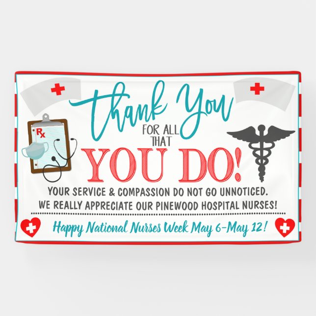 Bannière d'appréciation des infirmières (Horizontal)