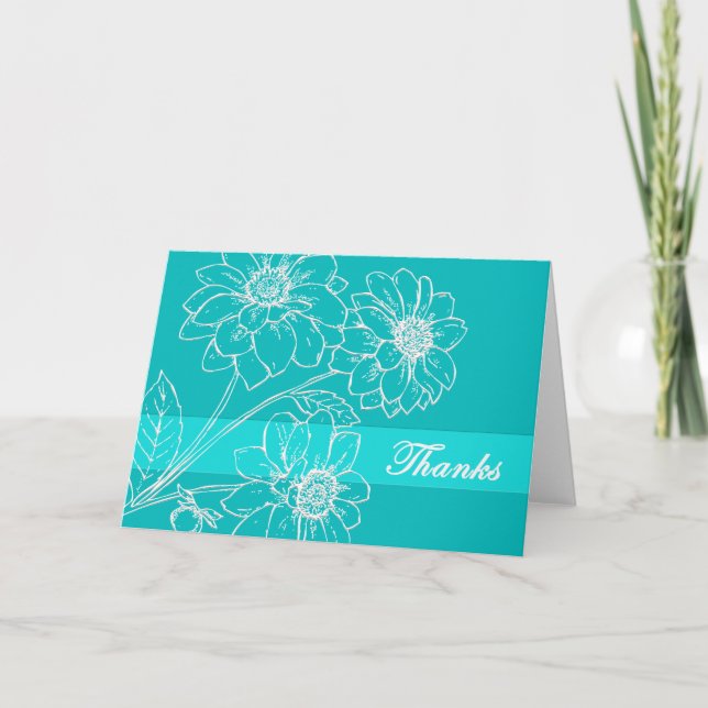 Bannière d'Aqua de fleurs blanches merci (Devant)