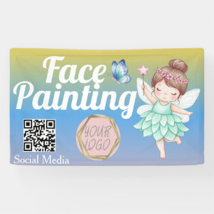 Bannière d'artiste peintre de visages de fée migno