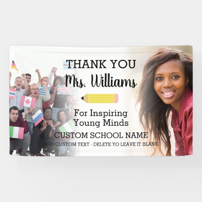 Bannière de 2 photos pour le départ à la retraite  (Horizontal)