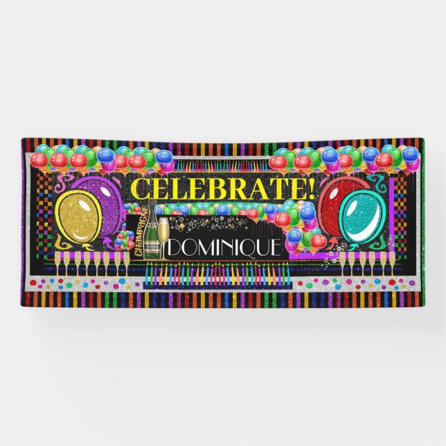 Bannière de 6 pieds pour la célébration (Horizontal)