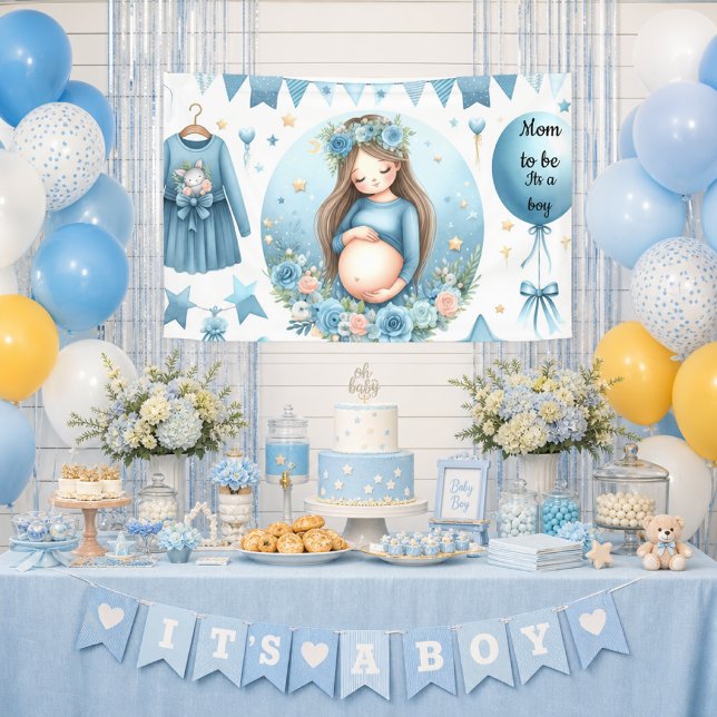 Bannière de Baby Shower 'C'est un garçon bleu' (Créateur téléchargé)