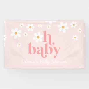 Bannière de Baby shower de Daisy Rose Retro