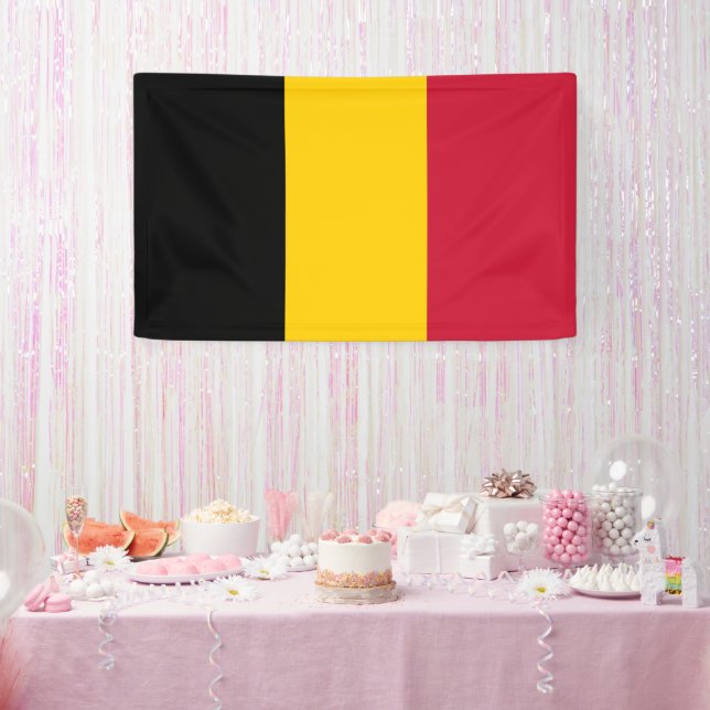 Bannière de Belgique accrocheuse pour la fierté na (Fête)