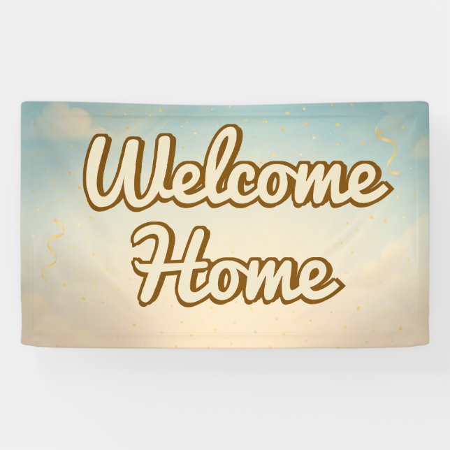 Bannière de bienvenue classique à la maison (Horizontal)