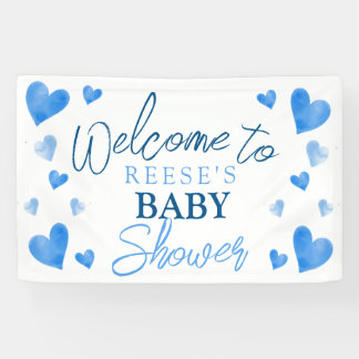 Bannière de bienvenue du Baby shower d'hiver des C