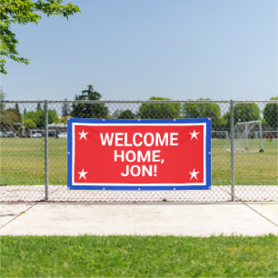 Bannière de bienvenue patriotique USA